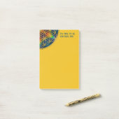 BLOEM VAN HET LEVEN - Fractale Bloesem 1 Post-it® Notes (Op bureau)