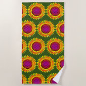 Bloem Van Het Leven - Geometrische Bloem 4 Strandlaken (Voorkant)