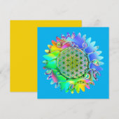 Bloem van het Leven - Geometrische Bloem 5 (Voorkant / Achterkant)