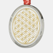 BLOEM VAN HET LEVEN - goud Metalen Ornament (Links)