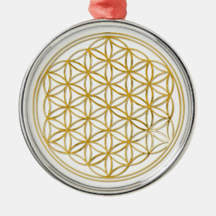 BLOEM VAN HET LEVEN - goud Metalen Ornament