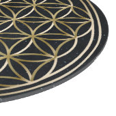 Bloem van het Leven Gouden Kristalnet in Kosmos Snijplank (Hoek)