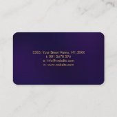 Bloem van het leven - goudsplaatstvisitekaartje visitekaartje (Achterkant)