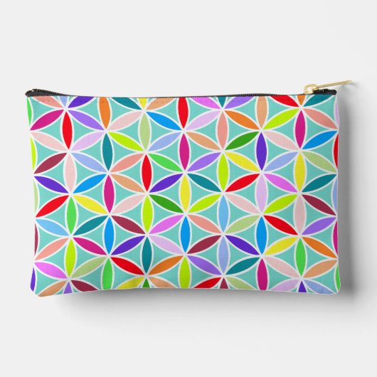 Bloem van het leven Grote Patroon – Meerkleurig Etui (Achterkant)