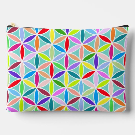 Bloem van het leven Grote Patroon – Meerkleurig Etui (Voorkant)