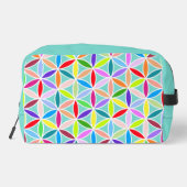 Bloem van het leven Grote Patroon – Meerkleurig Toilettasje (Achterkant)