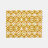 Bloem van het leven Grote Ptn-Sinaasappels & Wit Fleece Deken (Voorkant (Horizontaal))