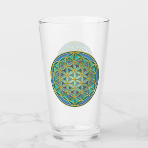 BLOEM VAN HET LEVEN - Heilig Geometrisch Ontwerp 1 Glas
