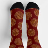 BLOEM VAN HET LEVEN - Heilige Geometrie Gouden Sti Sokken (Top)