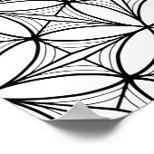 Bloem van het Leven Heilige Geometrie Grote Kleuri Poster (Hoek)