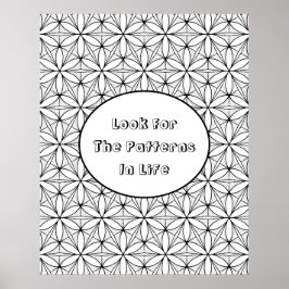 Bloem van het Leven Heilige Geometrie Grote Kleuri Poster