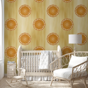 BLOEM VAN HET LEVEN - Heilige Geometrie Licht 3 Behang