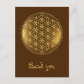 BLOEM VAN HET LEVEN - Heilige Geometrie Medaillon Briefkaart (Voorkant)