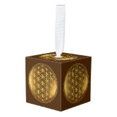 BLOEM VAN HET LEVEN - Heilige Geometrie Medaillon  Decoratie (Voorkant hoekig)