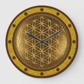 BLOEM VAN HET LEVEN - Heilige Geometrie Medaillon Grote Klok (Voorkant)