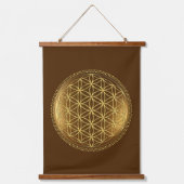 BLOEM VAN HET LEVEN - Heilige Geometrie Medaillon  Hangend Wandkleed (Voorkant)