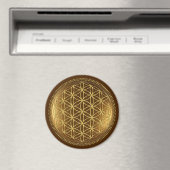 BLOEM VAN HET LEVEN - Heilige Geometrie Medaillon  Magneet (Insitu (Vaatwasser))