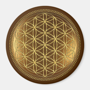 BLOEM VAN HET LEVEN - Heilige Geometrie Medaillon Magneet