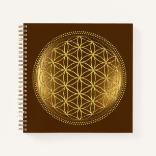 BLOEM VAN HET LEVEN - Heilige Geometrie Medaillon  Notitieboek