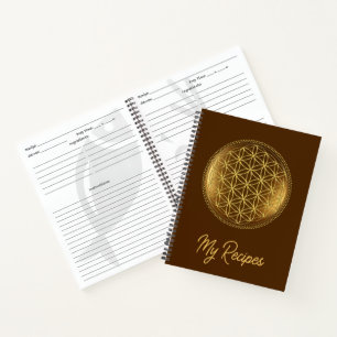 BLOEM VAN HET LEVEN - Heilige Geometrie Medaillon Notitieboek