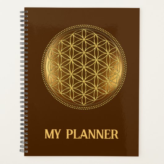 BLOEM VAN HET LEVEN - Heilige Geometrie Medaillon Planner (Voorkant)