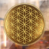 BLOEM VAN HET LEVEN - Heilige Geometrie Medaillon Raamsticker (Vel 2)