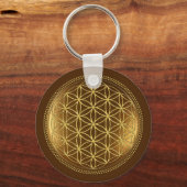 BLOEM VAN HET LEVEN - Heilige Geometrie Medaillon Sleutelhanger (Voorkant)