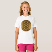 BLOEM VAN HET LEVEN - Heilige Geometrie Medaillon  T-shirt (Voorkant volledig)