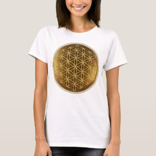 BLOEM VAN HET LEVEN - Heilige Geometrie Medaillon T-shirt