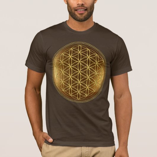 BLOEM VAN HET LEVEN - Heilige Geometrie Medaillon  T-shirt (Voorkant)