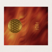 BLOEM VAN HET LEVEN - Heilige Geometrie Medaillon  Visitekaartje (Binnenkant ongevouwen)