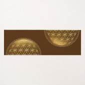 BLOEM VAN HET LEVEN - Heilige Geometrie Medaillon  Yogamat (Voorkant (horizontaal))