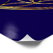 BLOEM VAN HET LEVEN - Heilige Geometrie Symbool go Perfect Poster (Hoek)