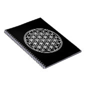 BLOEM VAN HET LEVEN - Heilige Geometrie Symbool om Notitieboek (Rechterzijde)
