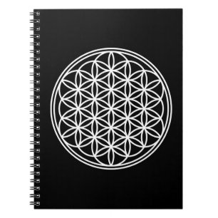 BLOEM VAN HET LEVEN - Heilige Geometrie Symbool om Notitieboek