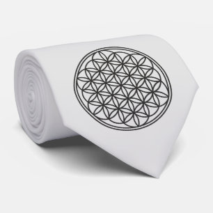 BLOEM VAN HET LEVEN - Heilige Geometrie Symbool om Stropdas