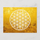 BLOEM VAN HET LEVEN - Heilige Geometrie Symboolomt Briefkaart (Voorkant)