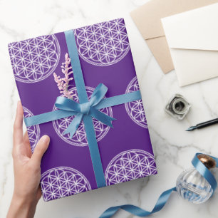 BLOEM VAN HET LEVEN - Heilige Geometrie Symboolomt Cadeaupapier