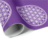 BLOEM VAN HET LEVEN - Heilige Geometrie Symboolomt Cadeaupapier (Rol Hoek)