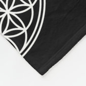 BLOEM VAN HET LEVEN - Heilige Geometrie Symboolomt Fleece Deken (Hoek)
