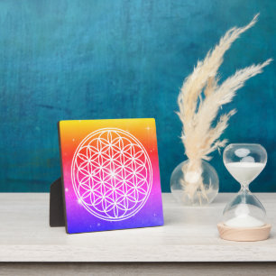 BLOEM VAN HET LEVEN - Heilige Geometrie Symboolomt Fotoplaat