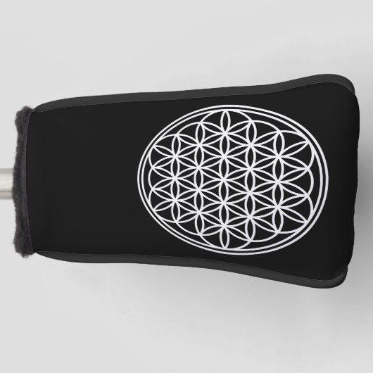 BLOEM VAN HET LEVEN - Heilige Geometrie Symboolomt Golfheadcover (Voorkant)