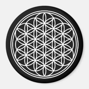 BLOEM VAN HET LEVEN - Heilige Geometrie Symboolomt Magneet
