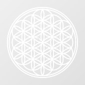 BLOEM VAN HET LEVEN - Heilige Geometrie Symboolomt Raamsticker (Vel)