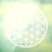 BLOEM VAN HET LEVEN - Heilige Geometrie Symboolomt Raamsticker (Vel 3)