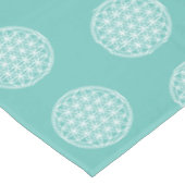 BLOEM VAN HET LEVEN - Heilige Geometrie Symboolomt Tafelkleed (Gekanteld)