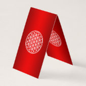 BLOEM VAN HET LEVEN - Heilige Geometrie Symboolomt Visitekaartje (Achterkant)