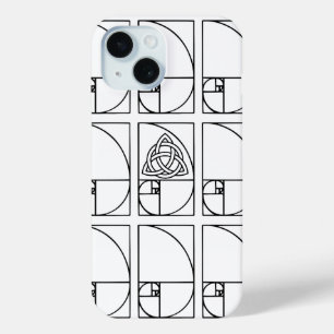Bloem van het leven heilige geometrie triskelion iPhone 15 case