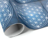 bloem van het leven heilige geometrie vormt zaad v cadeaupapier (Rol Hoek)