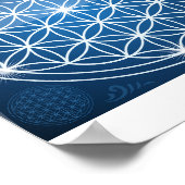 bloem van het leven heilige geometrie vormt zaad v poster (Hoek)